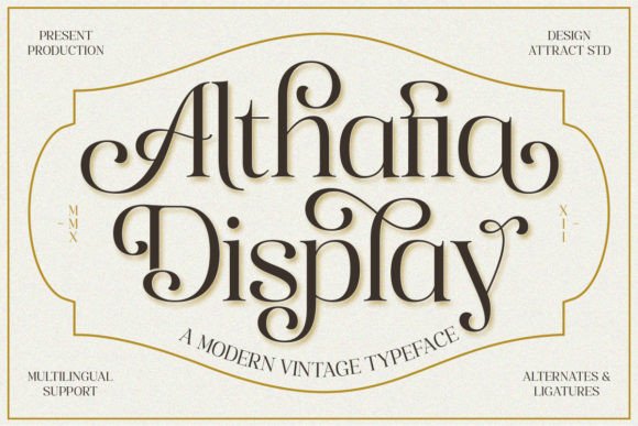 Althafia Display: A Font That Refined My Business's Visual Identity