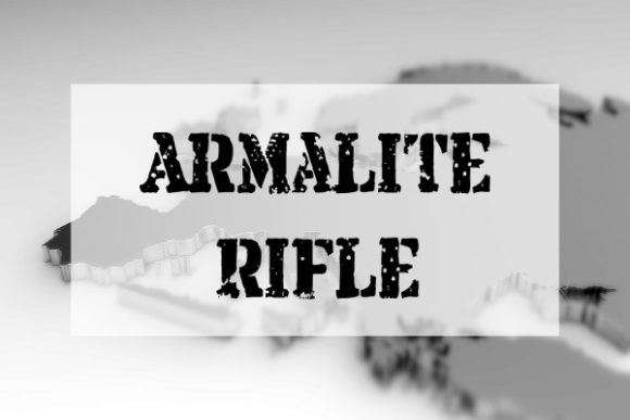 Armalite Rifle: A Display Font for Handmade Charm