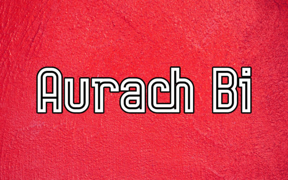 Aurach Bi: A Cool Retro Display Font for Editorial Design