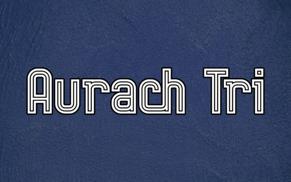Aurach Tri: A Retro Display Font That Elevates Small Branding