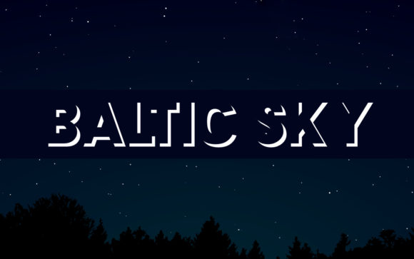 Baltic Sky: A Cool Outlined Typeface for Bold Brand Identities