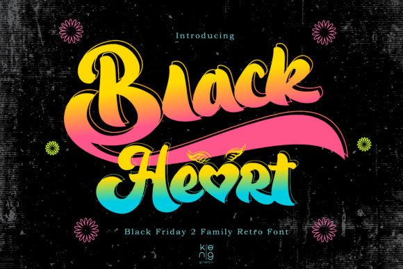 Black Heart: A Punchy Retro Font For Bold Branding Projects