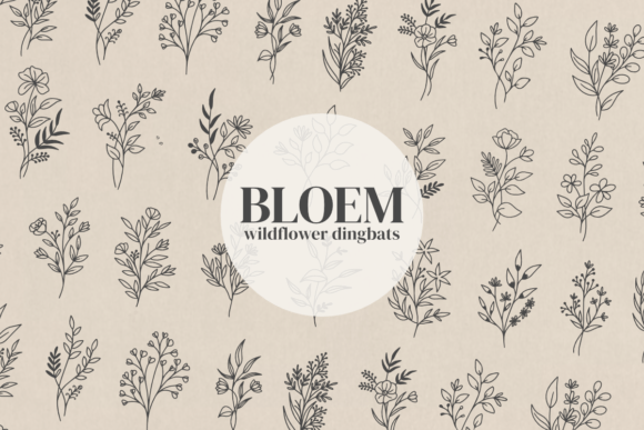 Bloem Font: A Botanical Typeface for Strategic Visual Communication