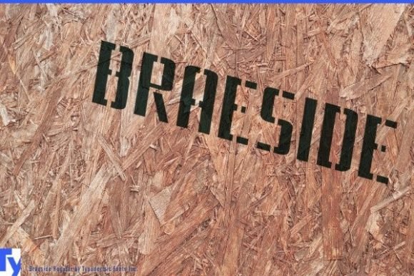 Braeside: The Industrial Stencil Font for Campaigns