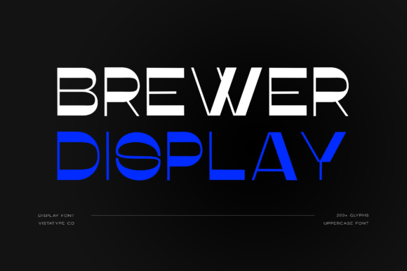 Brewer Display: A Retro Font for Crafted Products
