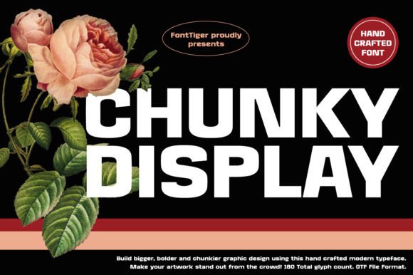 Chunky Display: A Bold Font Built to Stop Scrolling