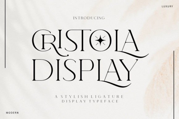 Cristola Display Font Brings Chic Style to Your Creations