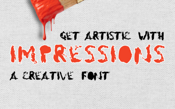 Impressions Font Brings Spooky Charm to Small Business Branding