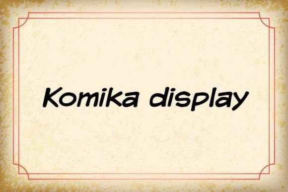 Komika Display: An Editorial-Friendly Typeface for Publishers