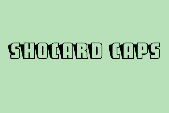 ShoCard Caps: A Vintage Display Font for Consistent Branding