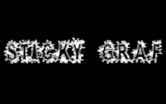 Sticky Graf: A Futuristic Display Font for Standout Branding