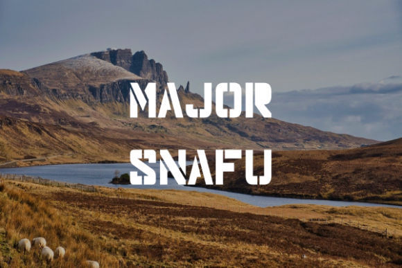 Using Major Snafu Font to Sharpen Your Brand’s Visual Voice
